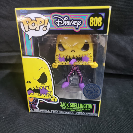 Jack Skellington Funko Pop! 808 GameStop Blacklight 