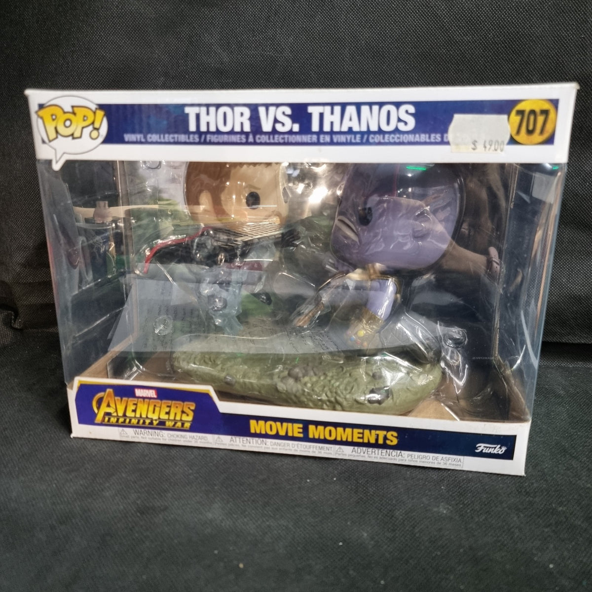 Funko Pop Thor Vs Thanos Avengers Infinity War Vinyl Figure #707 Movie Moments