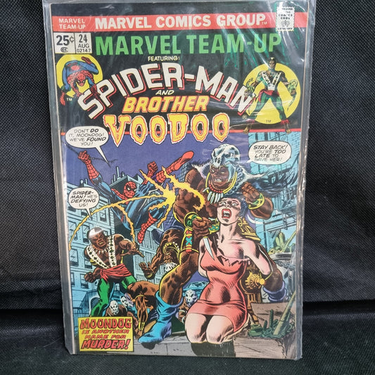 Marvel Team-Up # 24 Marvel Comic 1974 Spider-Man & Brother Voodoo 
