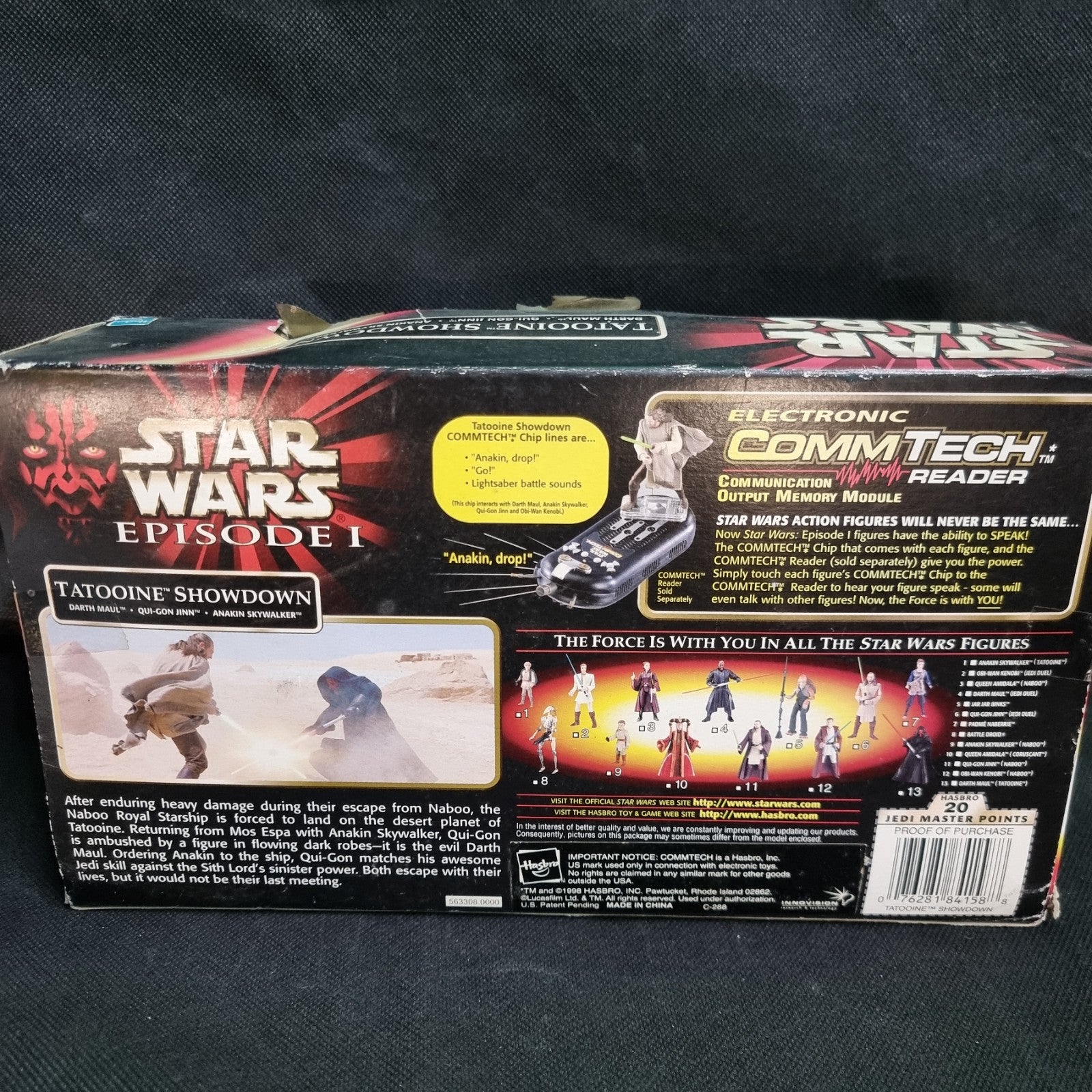 Star Wars Episode 1 TATOOINE SHOWDOWN Action Playset Hasbro Box Has Some Damage 