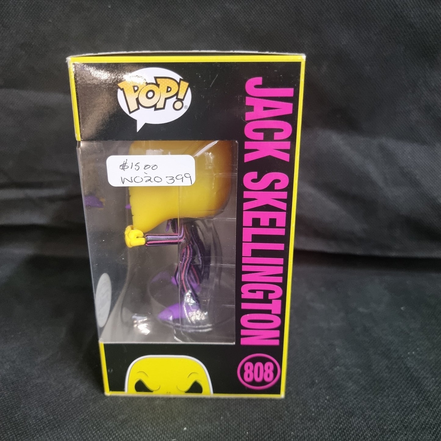 Jack Skellington Funko Pop! 808 GameStop Blacklight 