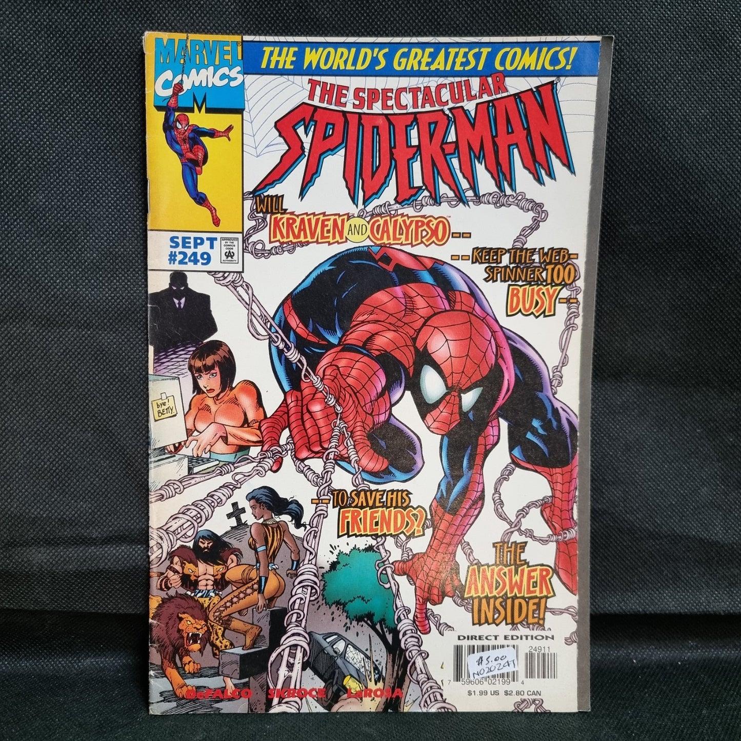 Marvel Comics Spectacular Spider-Man #249 (1997) Kraven, Calypso