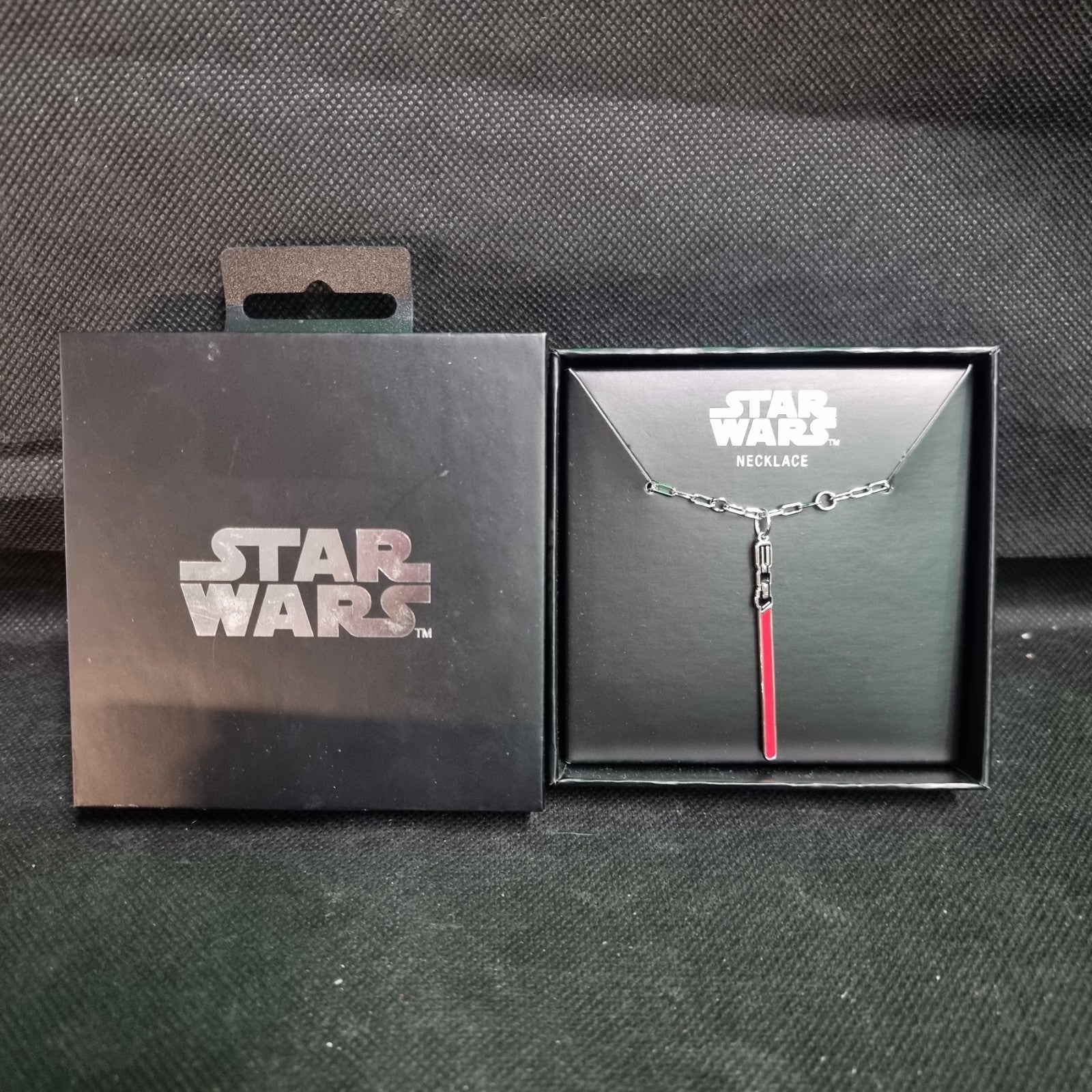 Disney Star Wars Darth Vader lightsaber Pendant Stainless Steel Necklace 