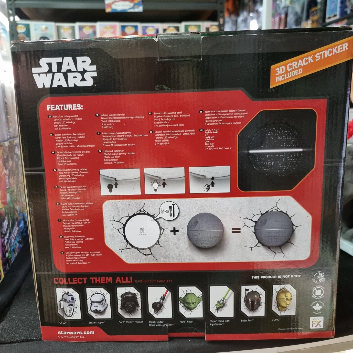 Star Wars DEATH STAR 3D DECO LIGHT 3D Light FX