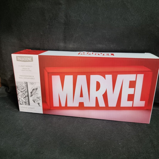 Paladone Marvel Logo Freestanding/Wall Mountable Red/White Light Up Lamp/Sign