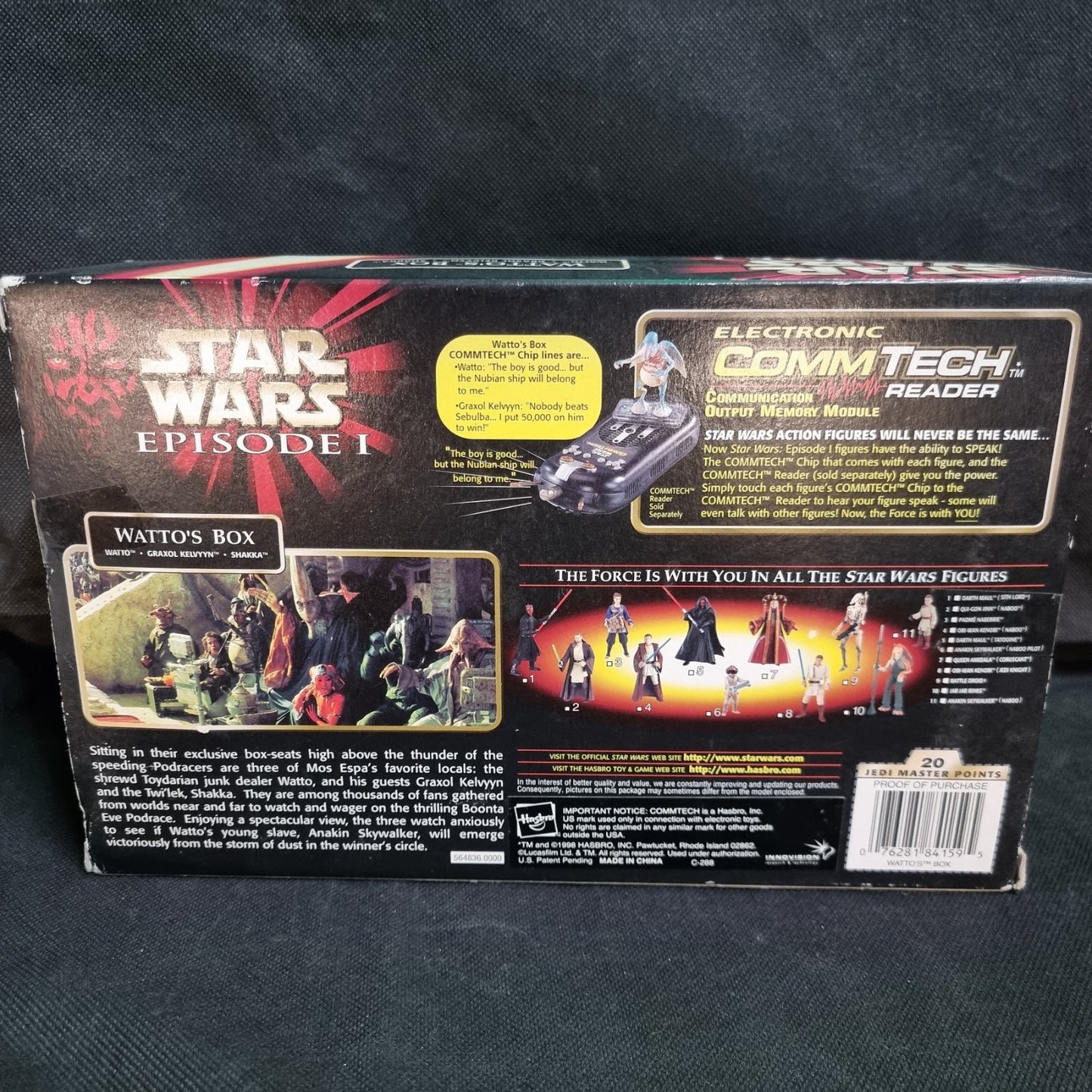 Star Wars Cinema Scene Watto’s Box Figure Set Comm Talk Chip 1999 Box Has Wear 