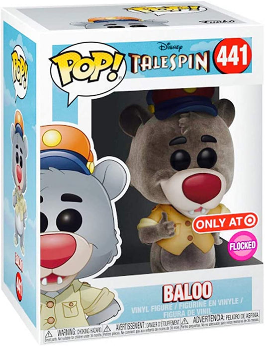 Pop Tale Spin: Flocked Baloo Collectible Figure, Multicolor