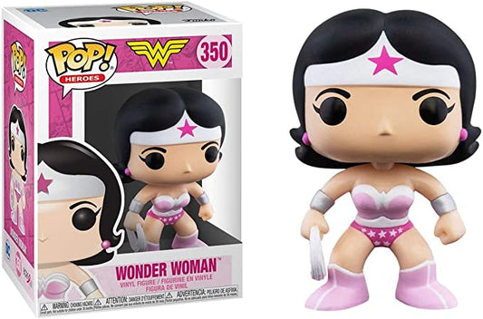 Funko Pop! DC Heroes:  - Wonder Woman Pink Ribbon Awareness Special Edition #350 Captain Comics and Collectables Pty Ltd