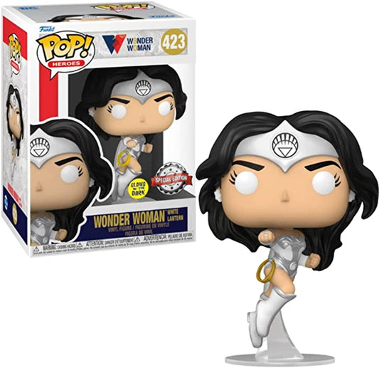 Funko Pop! Wonder Woman 80th Anniversary White Lantern Glow-in-The-Dark Pop! Vinyl Figure - Entertainment Earth Exclusive Captain Comics and Collectables Pty Ltd