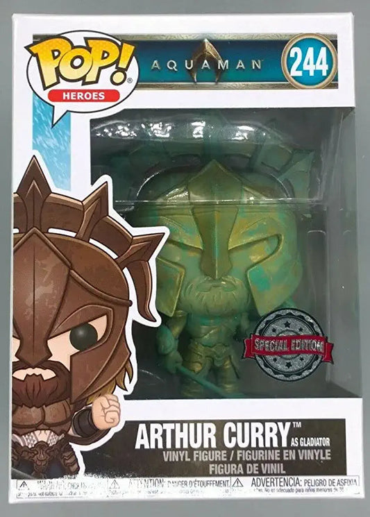 Funko POP! Heroes: Aquaman Movie - Arthur Curry [As Gladiator #244 Captain Comics and Collectables Pty Ltd