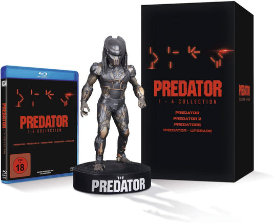 The Predator 4movie collection 4k Edition with Predator Figurine