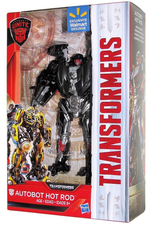 TRANSFORMERS THE LAST KNIGHT AUTOBOT HOT ROD FIGURE DELUXE CLASS COLLECTIBLE