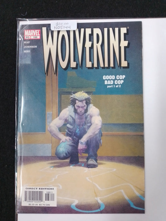Wolverine Good Cop Bad Cop 1 Of 2 Comic Book - N05144