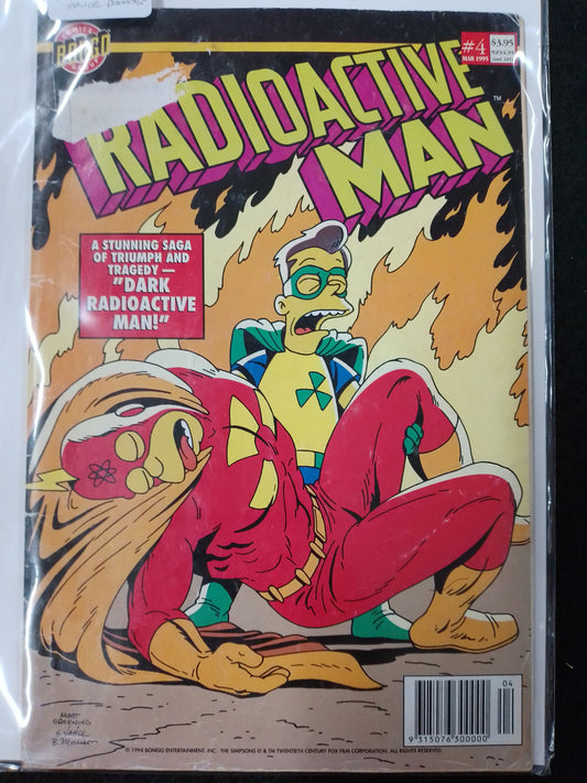 Radioactive Man Issue #4 Matt Groening (1995) Cover Damage - N05174
