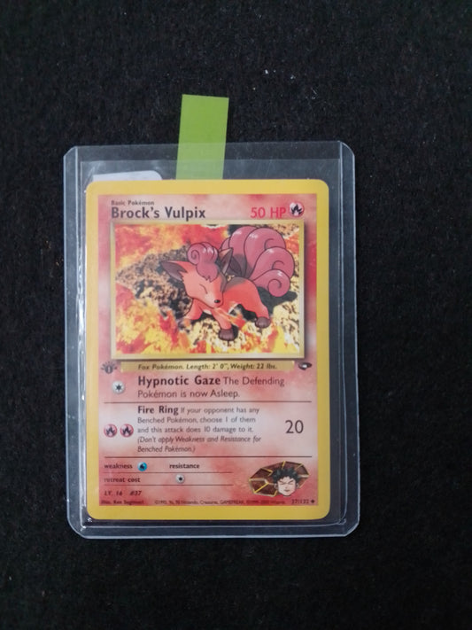 Pokemon Brock's Vulpix 50HP 37/132 Trading Card - N05278