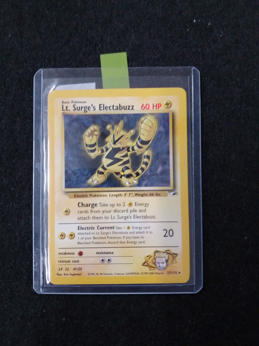 Pokemon Lt Surge's Electabuzz 60HP 27/132 Trading Card - N05275