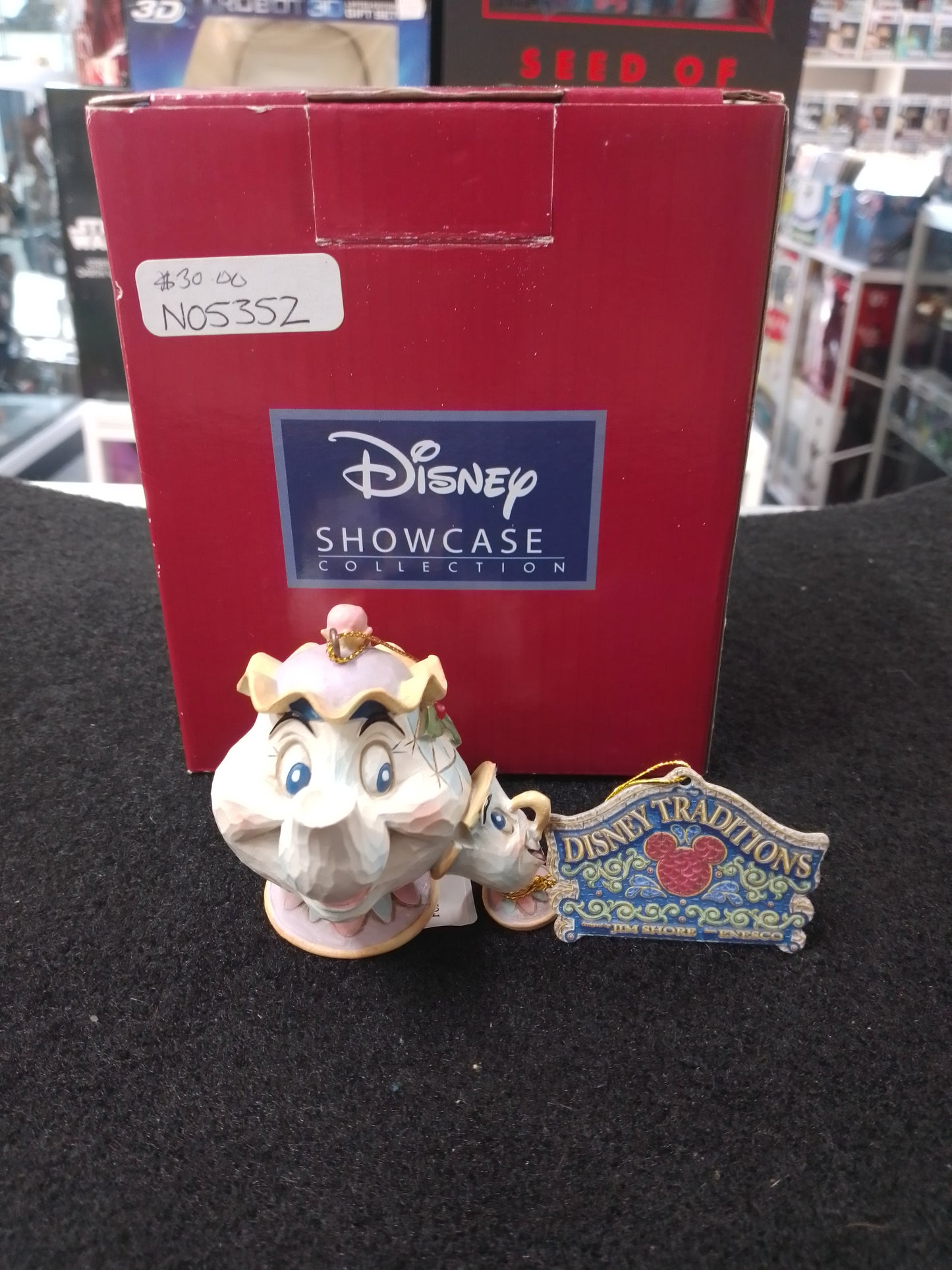 Jim Shore Disney Traditions Mrs Potts And Chip Hanging Ornament - N05352