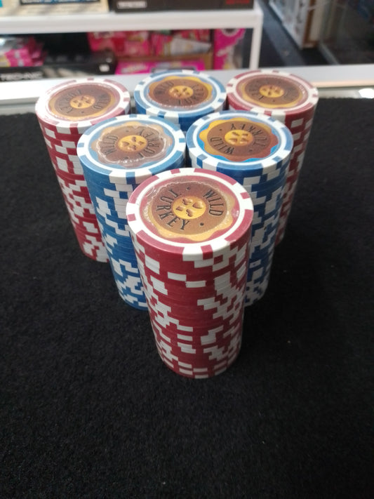Wild Turkey Casino Chips - 150 Chips Casino Weight - N05462