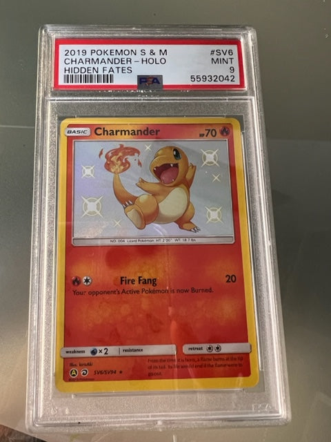 2019 Pokemon S & M SV6/SV94 Charmander Holo Hidden Fates PSA Graded  Mint 9 Captain Comics and Collectables Pty Ltd