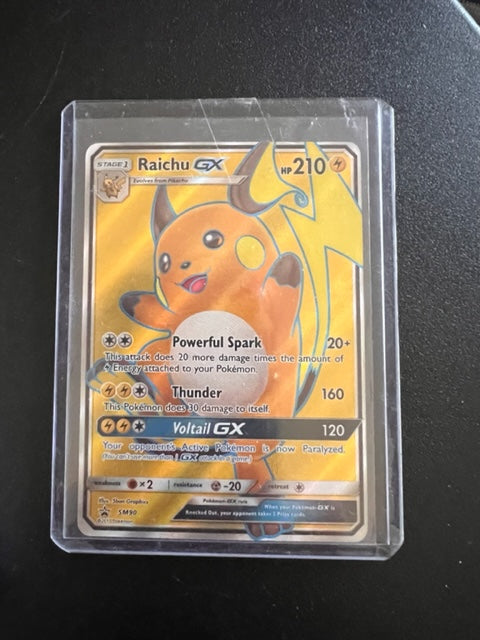 Raichu GX 75/73 SM 2017 Shining Legends Holo Hyper Rainbow Rare Pokemon Card Captain Comics and Collectables Pty Ltd
