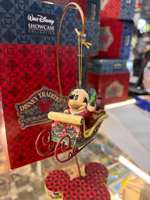 Walt Disney Showcase Enesco Santa Mickey with Stand Ornamen