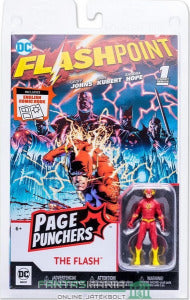 DC "FLASHPOINT THE FLASH" 1ST ISSUE COMIC BOOK W/ 3' flash figure