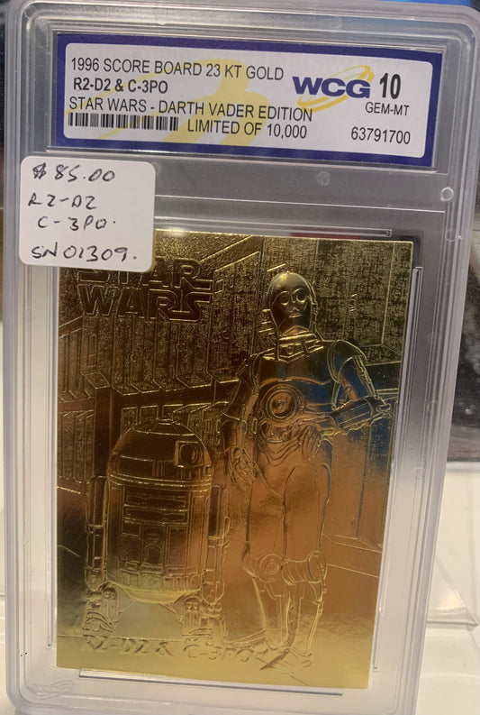 Star Wars Gold Card R2-D2 C-3P0