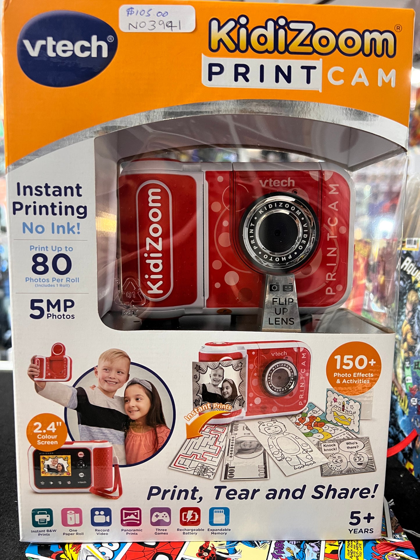 VTech KidiZoom PrintCam - Digital Camera for Children with Built-in Printer