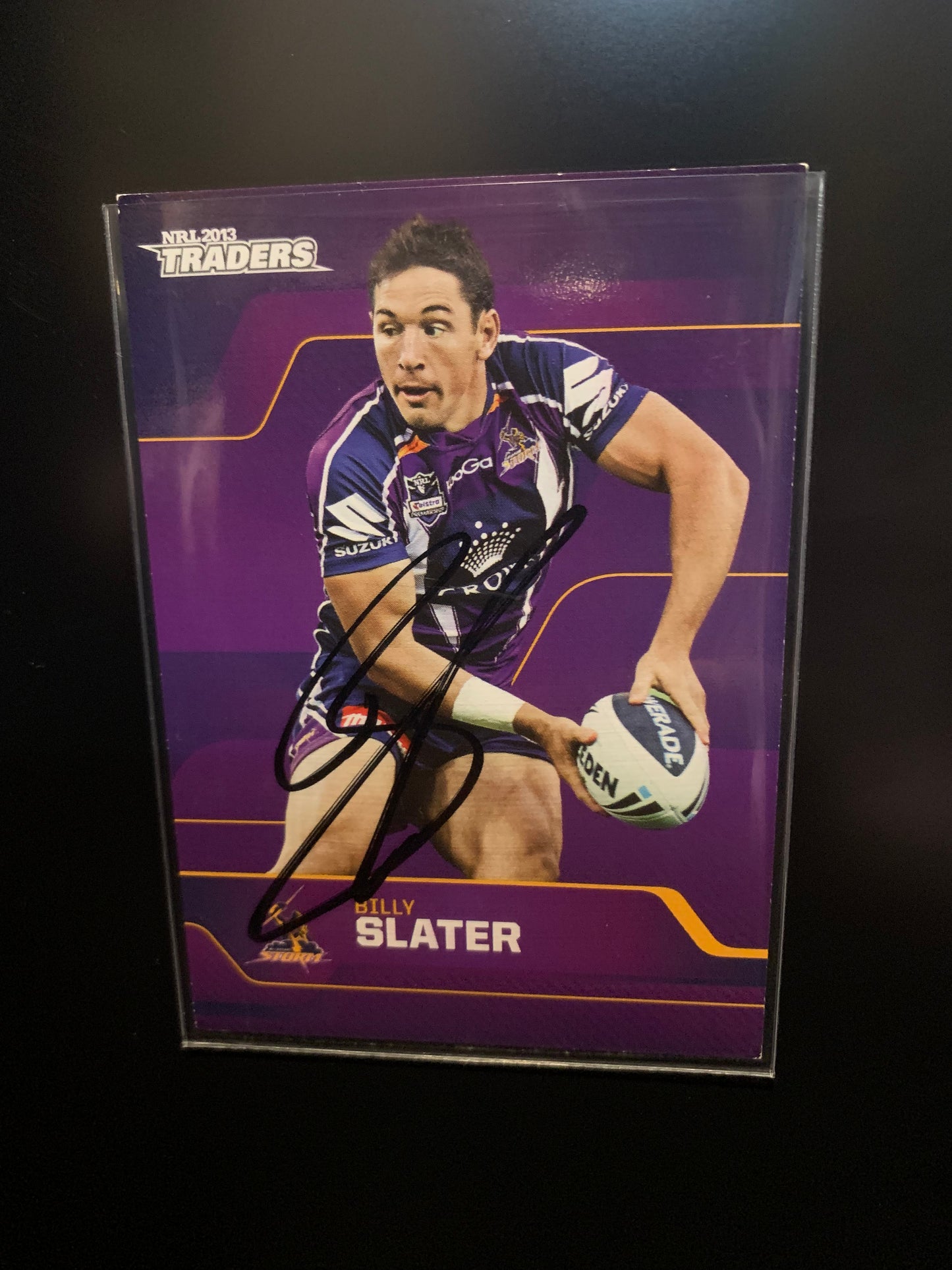 Billy slater nrl signed card