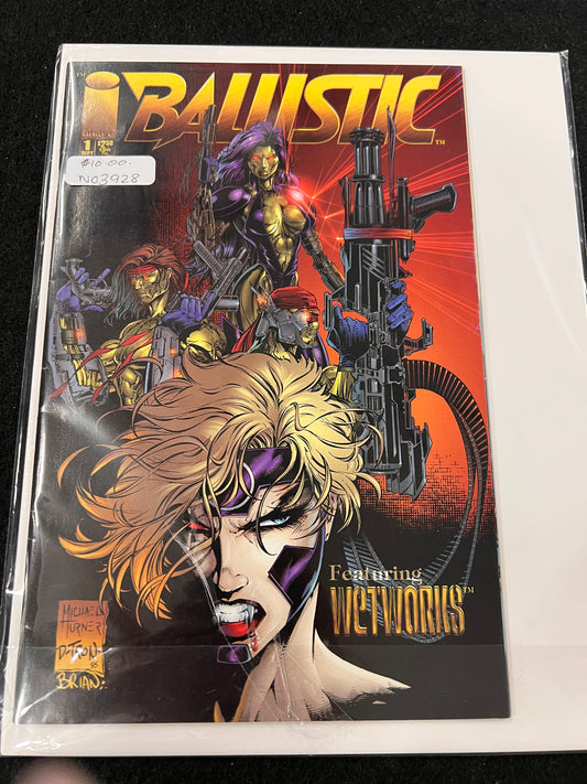 Image Comics Ballistic Comic Book Issue #1 Featuring Wetworks (1995)
