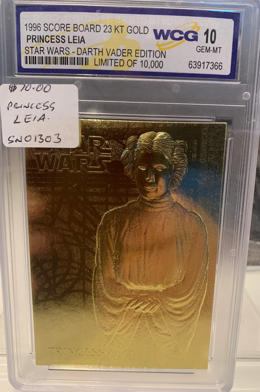Star Wars Gold card Princess Leia