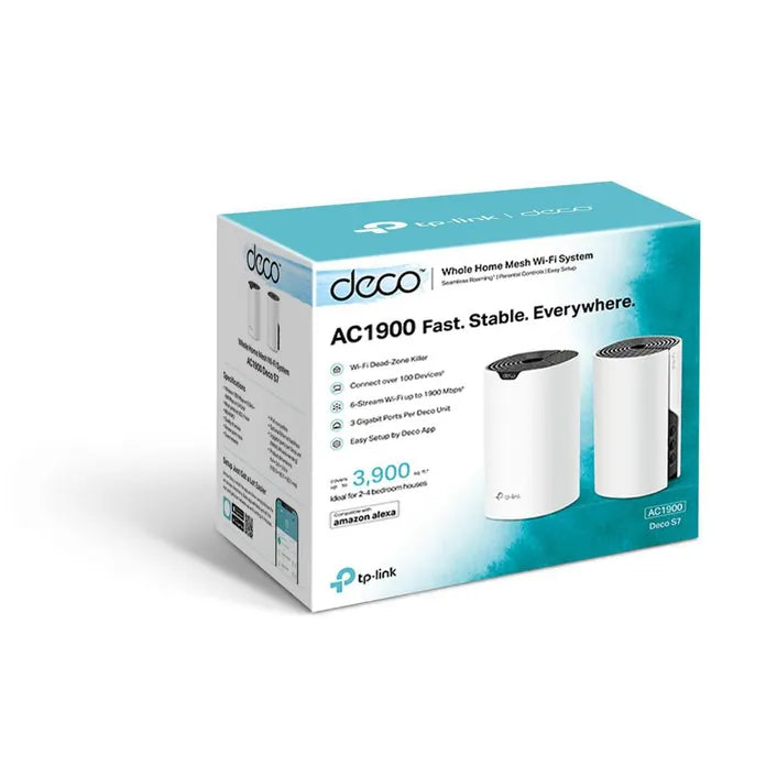 TP-Link DECO S7 C1900 Dual Band Mesh Wi-Fi System 2 Pack - N06282