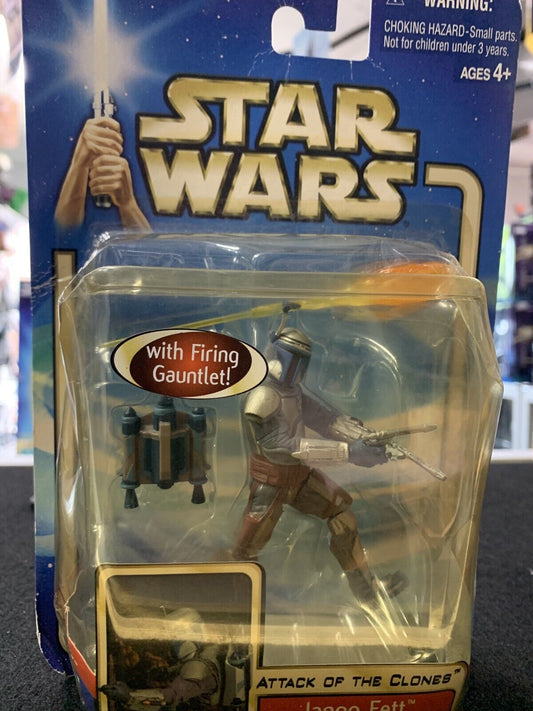 Star Wars Jango Fett Final Battle 2002 Hasbro Box Damage Unopened