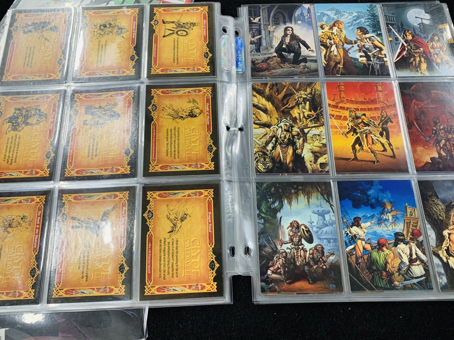 Clyde Caldwell Cards 90 Cards In Plastic Sleeves