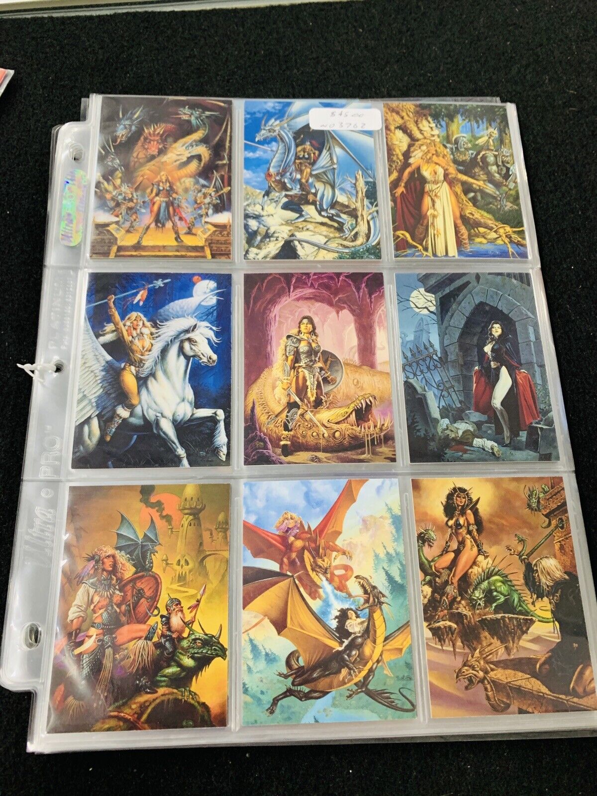Clyde Caldwell Cards 90 Cards In Plastic Sleeves