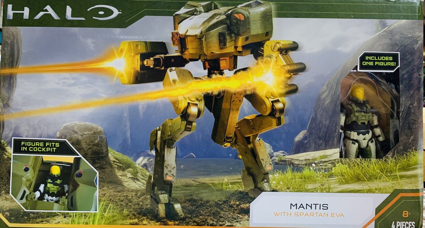 Halo Infinite Deluxe 2 Figure Pack UNSC MANTIS with Spartan Eva 4" Figure