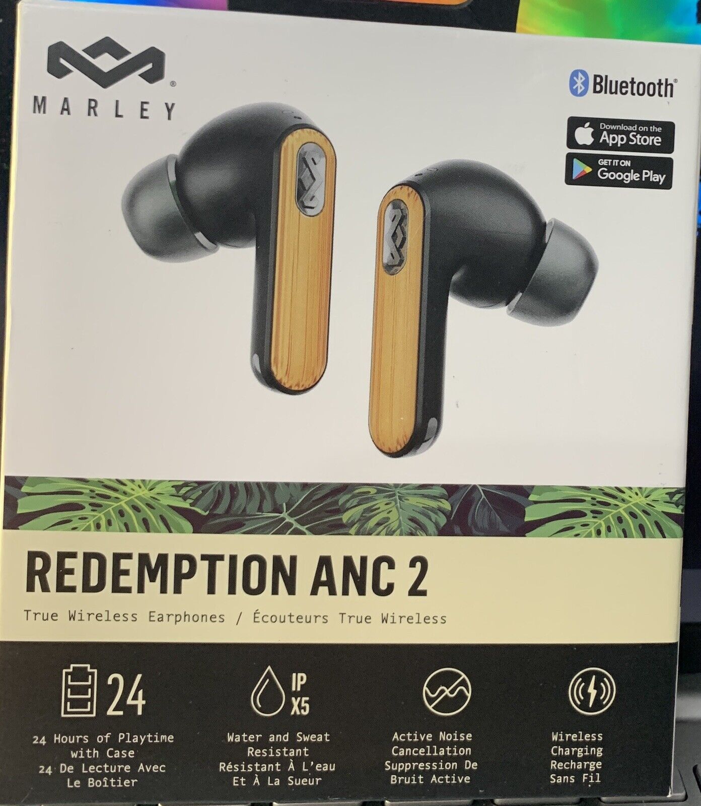 MARLEY REDEMPTION ANC 2 WIRELESS EARBUDS (SIGNATURE BLACK)