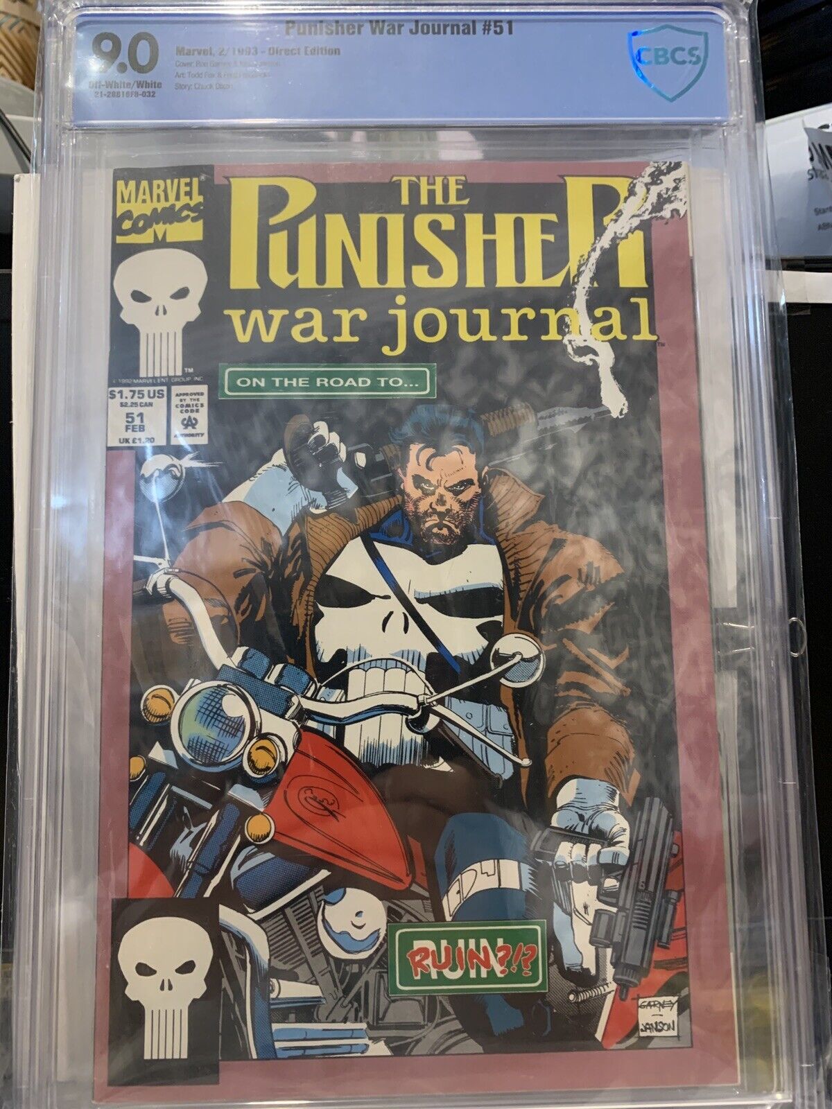 The Punisher war journal on the road graded 9 comic CBCS N05388