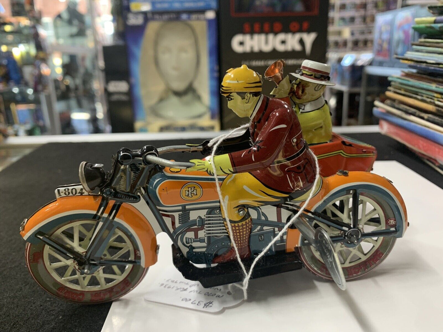 Moto tuf tuf 1936 wind up tin toy Jaya N05546