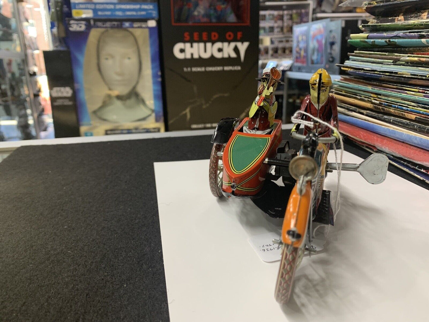 Moto tuf tuf 1936 wind up tin toy Jaya N05546