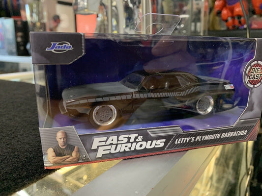 Jada Fast & Furious Letty’s Plymouth Barracuda Black 1/32 die cast Car N05645