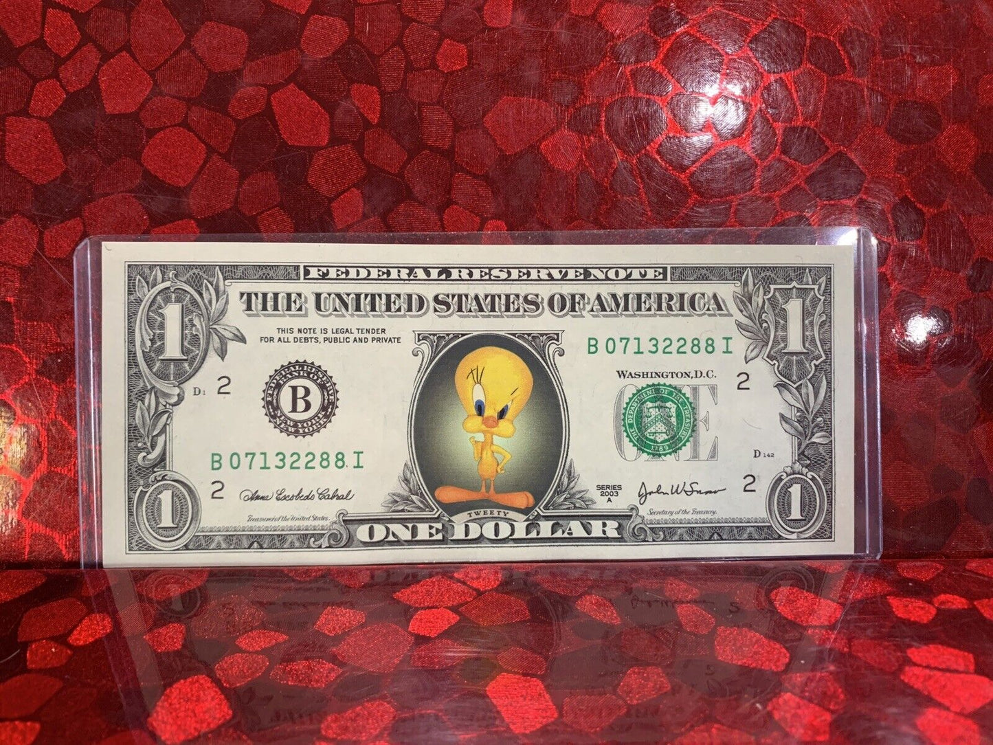 Celebrity money , Tweety, Real Notes , Perfect Gift In Protective Sleeve N03104