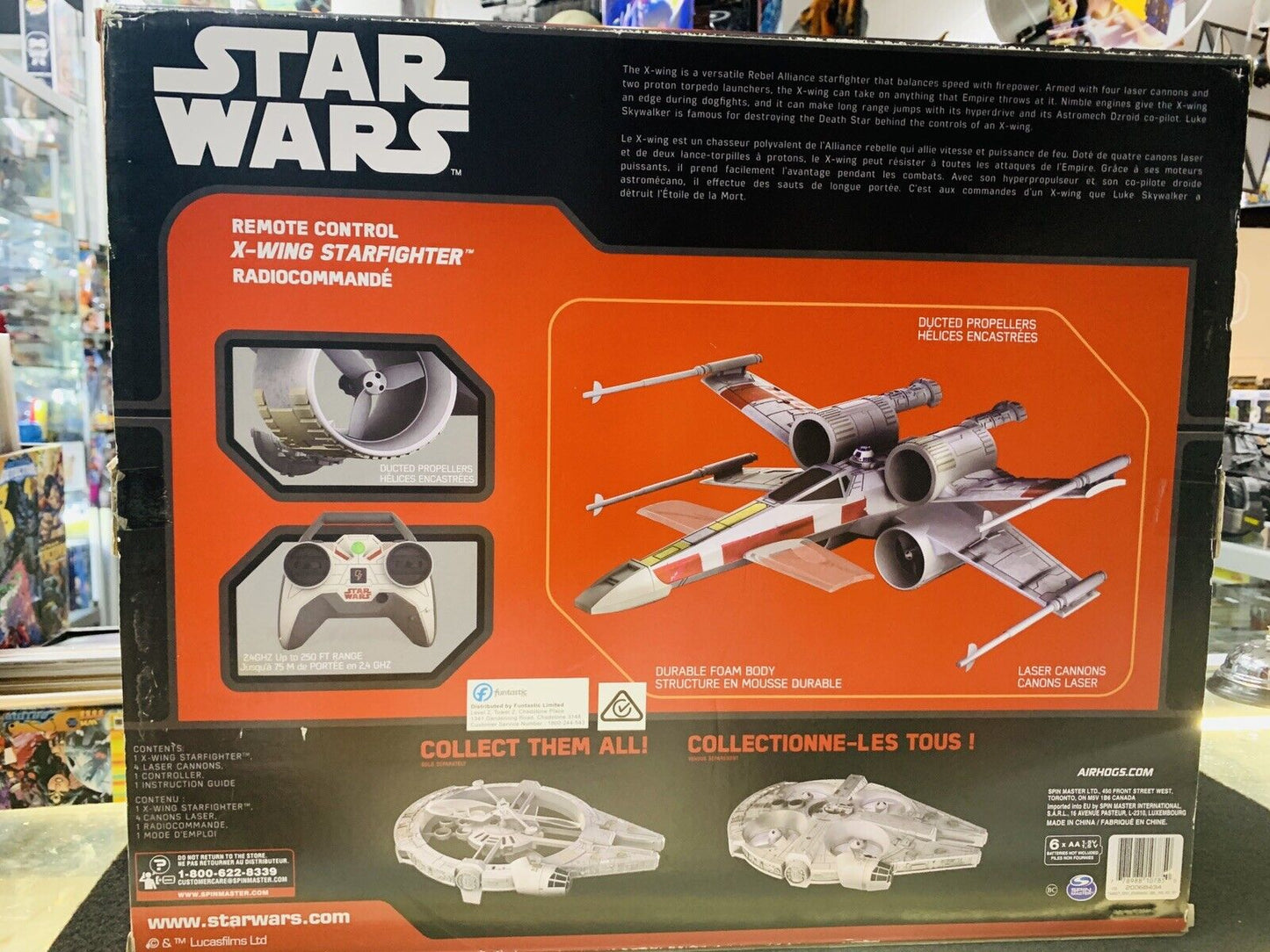 Star Wars Air Hogs X Wings Star Fighter remote control new in box N05719