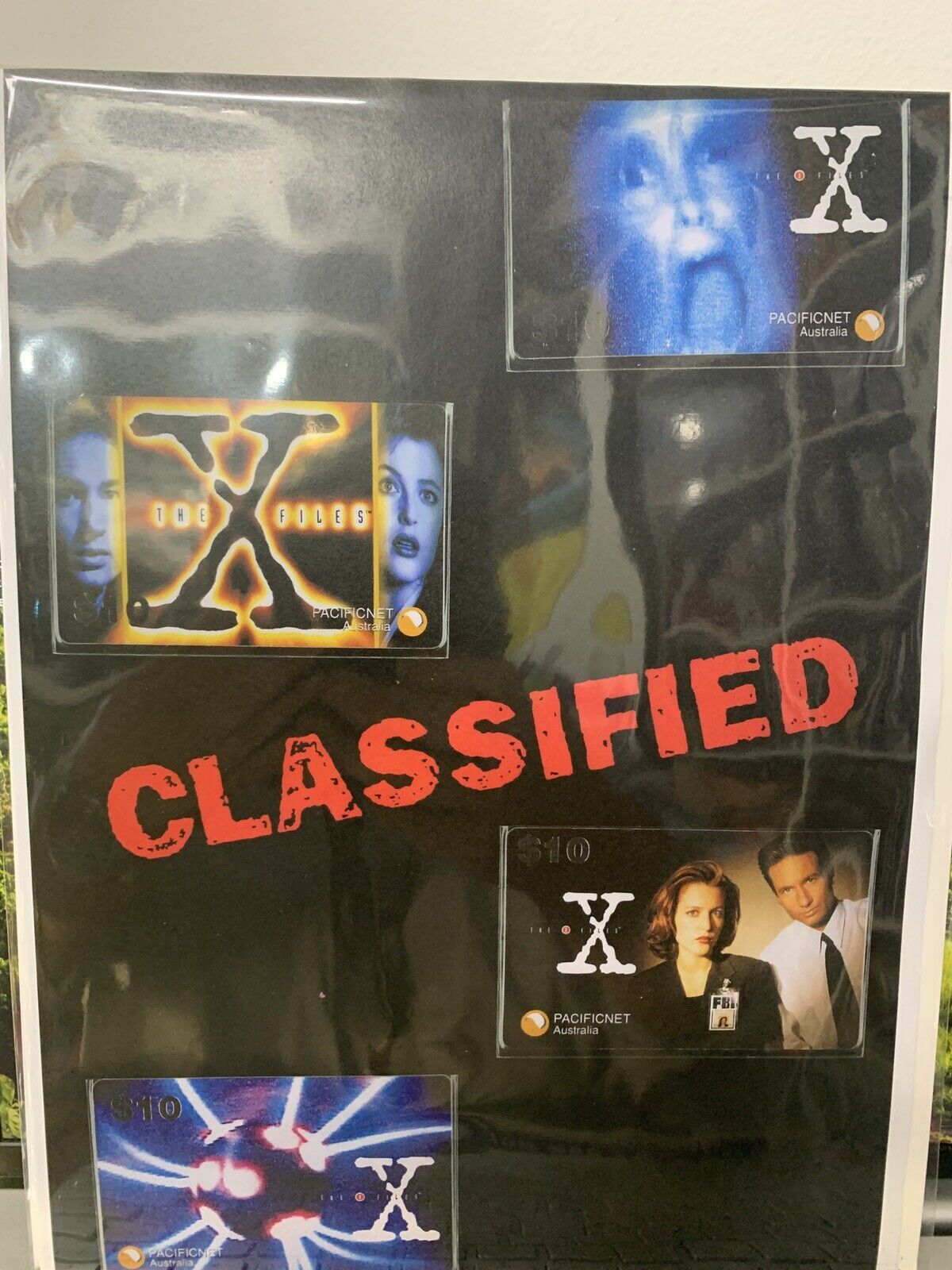 THE X-FILES Phone Card 4 each in presention folder Australian Rel VINTAGE N05729