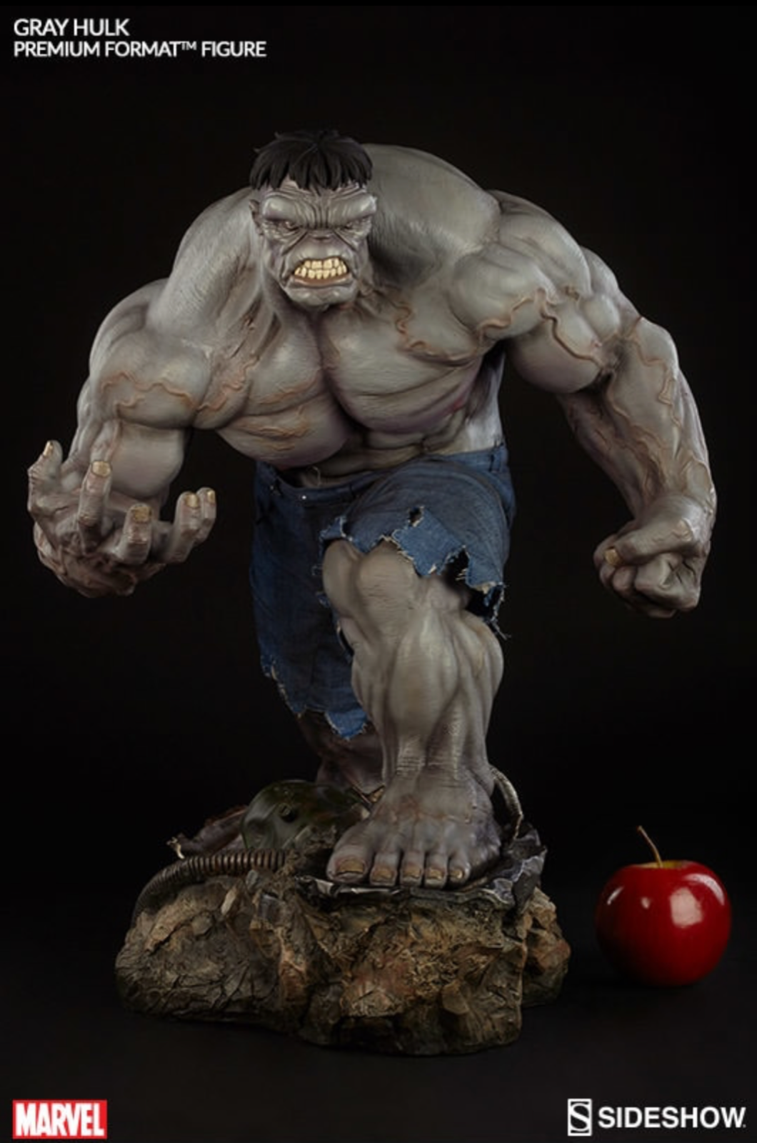 SIDESHOW Marvel GRAY HULK Premium Format Figure NEW Statue INCREDIBLE Grey Red