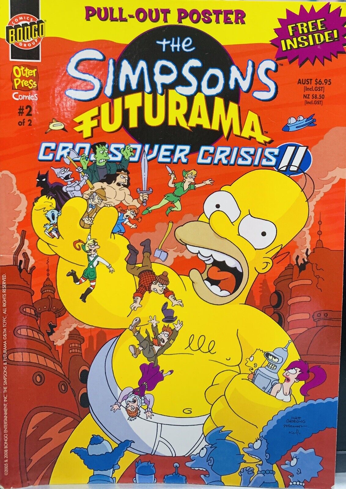 The Simpsons Futurama Cross Over Crisis 2 Of 2
