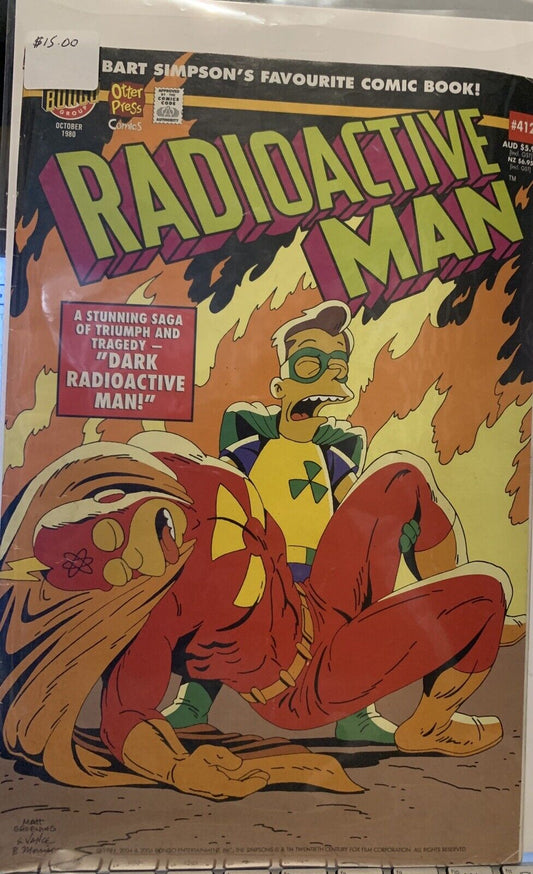 Radioactive Man Comic Bart Simpsons N412