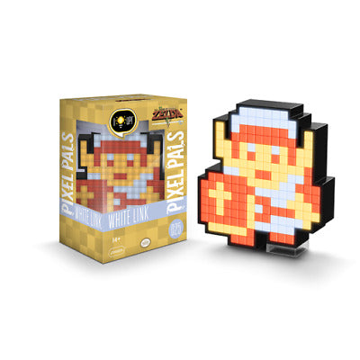 Pixel Pals White Link Legend Of Zelda #025 Light Up Display - Nintendo PDP