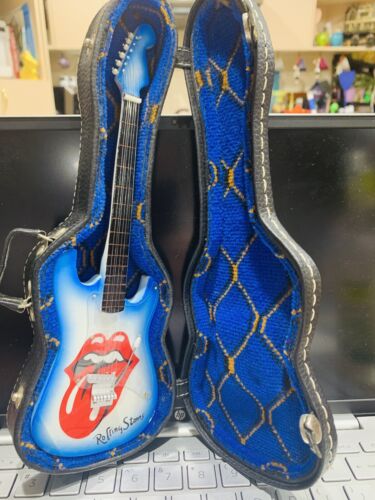 Rolling Stones Mini Guitar Approx 10 Inch Cool Collectables