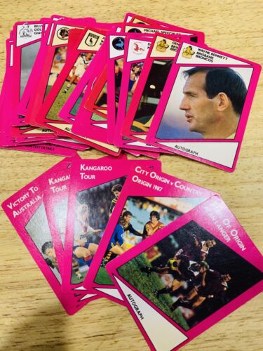 NRL trading cards Stimorol 1980’s Approximately 45 Cards